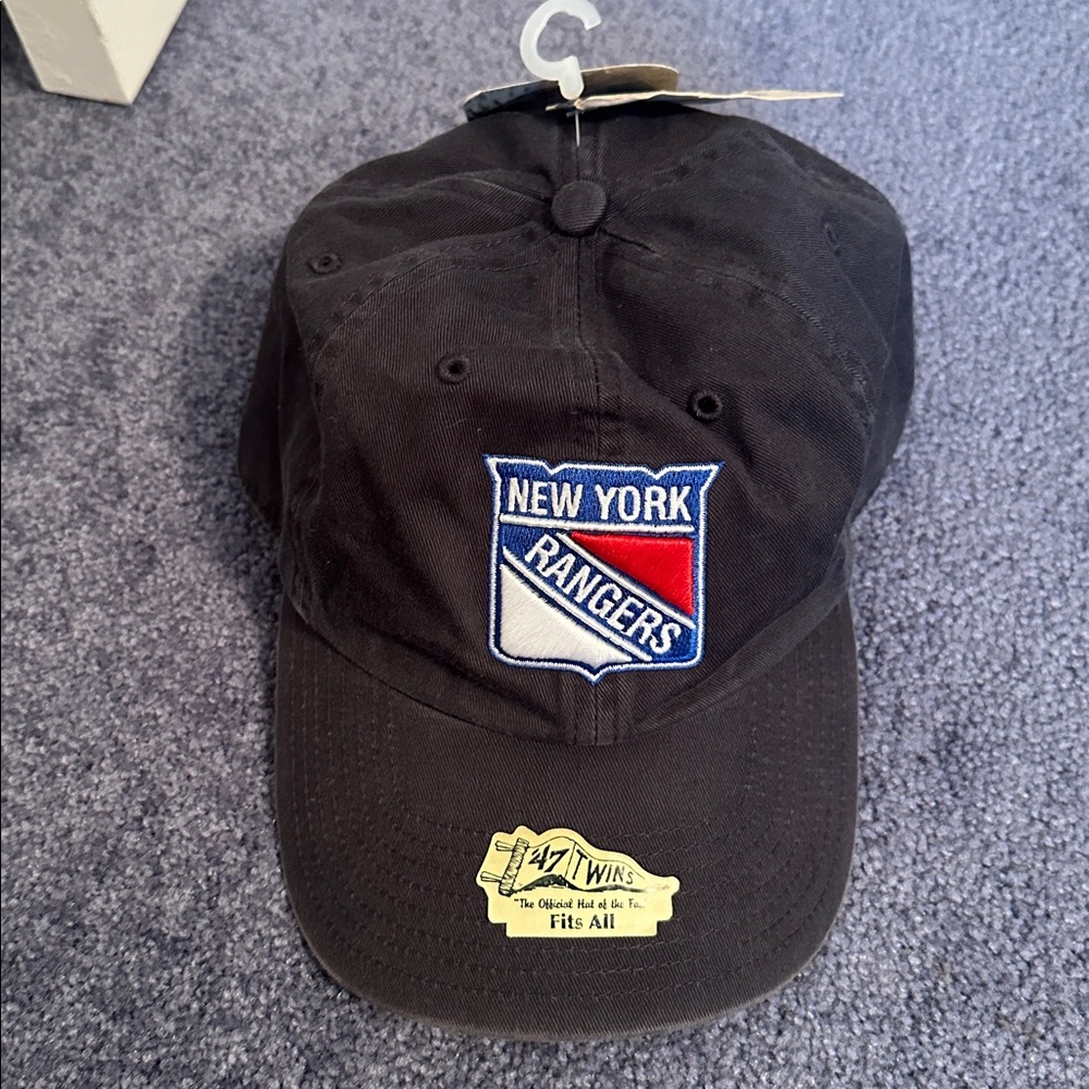 NY Rangers 47 twins adj hat- NWT smoke free